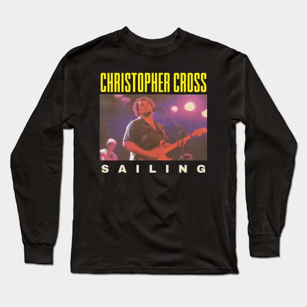 Christopher Cross  Original Aesthetic Tribute 〶 Long Sleeve T-Shirt by Terahertz'Cloth